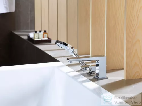 Hansgrohe METROPOL 3-lyukú, egykaros kádcsaptelep, peremre építhető, króm 32551000