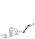 Hansgrohe METROPOL 4-lyukú, egykaros kádcsaptelep, peremre építhető, króm 32553000