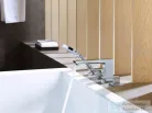 Hansgrohe METROPOL 4-lyukú, egykaros kádcsaptelep, peremre építhető, króm 32553000