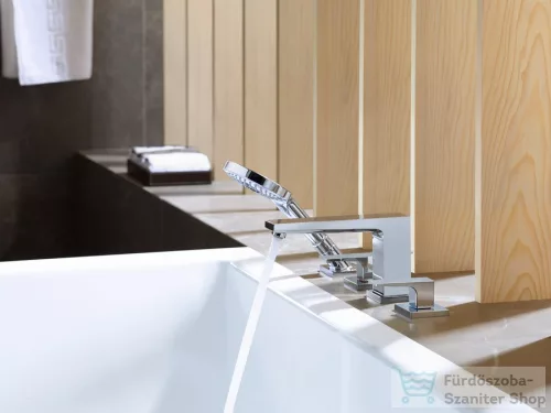 Hansgrohe METROPOL 4-lyukú, egykaros kádcsaptelep, peremre építhető, króm 32553000