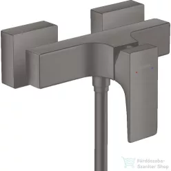   Hansgrohe METROPOL zuhanycsaptelep zuhanyszett nélkül, szálcsiszolt fekete/króm 32560340
