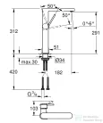 Grohe PLUS magasított mosdócsaptelep XL-méret króm 32618003