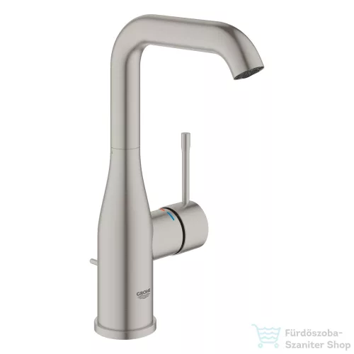 Grohe Essence magasított mosdó csaptelep automata leeresztővel,Supersteel 32628DC1