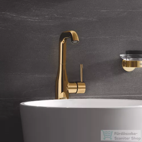 Grohe Essence magasított mosdó csaptelep automata leeresztővel,Cool Sunrise 32628GL1