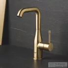 Grohe Essence magasított mosdó csaptelep automata leeresztővel,Brushed Cool Sunrise 32628GN1