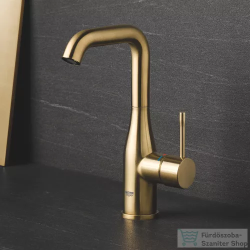 Grohe Essence magasított mosdó csaptelep automata leeresztővel,Brushed Cool Sunrise 32628GN1