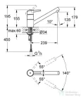 Grohe concetto mosogató csaptelep 32659001