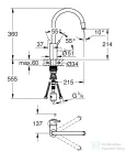 Grohe CONCETTO EGYKAROS MOSOGATÓCSAP 1/2? matt szuperacél 32663DC3