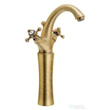   Sapho REITANO ANTEA magasított mosdócsaptelep, automata leeresztővel bronz 3276L