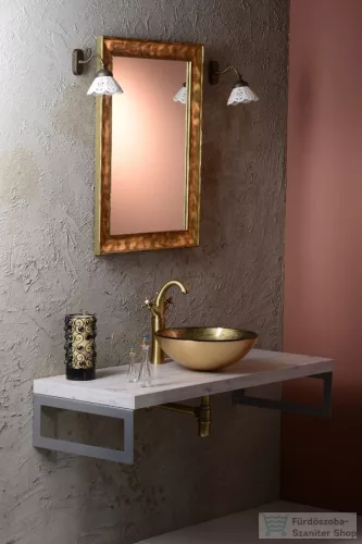 Sapho REITANO ANTEA magasított mosdócsaptelep, automata leeresztővel bronz 3276L