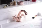 Sapho REITANO ANTEA mosdó csaptelep, automata leeresztővel, rózsa arany 3277