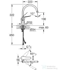 Grohe EUROECO SPECIAL mosogató csaptelep,króm 32786000