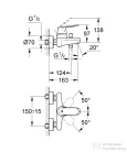 Grohe EUROSMART COSMOPOLITAN kádcsaptelep, króm 32831000