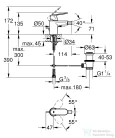 Grohe Eurosmart cosmopolitan bidécsaptelep 32839000