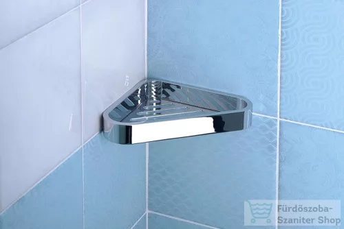 Sapho SMART sarokpolc zuhanyzóba, 170x30x170mm, króm 3283