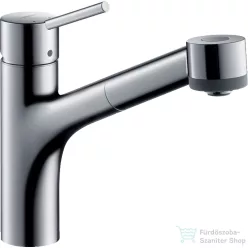   Hansgrohe TALIS S mosogató csaptelep, kihúzható fejzuhannyal, króm 32841000