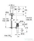 Grohe BAUCLASSIC bidé csaptelep automata leeresztővel,króm 32864000