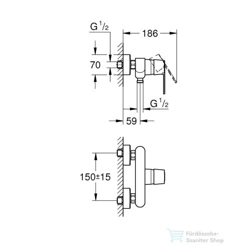 Grohe GET zuhany csaptelep,króm 32888000