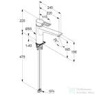 Kludi MIX álló mosogatócsap, lyukas fogantyúval, króm 329040562