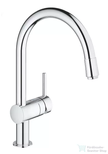 Grohe Minta egykaros mosogató csaptelep kihúzható gyöngyöztetővel 32918000