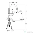 Grohe Minta egykaros mosogató csaptelep kihúzható gyöngyöztetővel 32918000