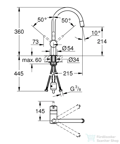Grohe MINTA EGYKAROS MOSOGATÓCSAP 1/2? króm 3291800E