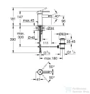 Grohe Essence New S egykaros bidé csaptelep automata leeresztővel,Supersteel 32935DC1