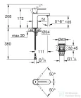 Grohe PLUS mosdó csaptelep, S-méret, klik-klak leeresztővel, króm 33163003