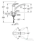 Grohe EUROSMART mosogató csaptelep,Matt fekete 332812433