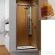 Radaway Premium Plus DWJ 100 tolóajtó króm/barna 33303-01-08N