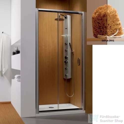 Radaway Premium Plus DWJ 120 tolóajtó króm/barna 33313-01-08N