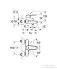 Grohe EURODISC COSMOPOLITAN kádcsaptelep, króm 33390002
