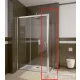 Radaway Premium Plus S 75 oldalfal DWJ és DWD tolóajtóhoz króm/átlátszó 33402-01-01N