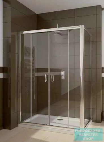 Radaway Premium Plus S 80 oldalfal DWJ és DWD tolóajtóhoz króm/átlátszó 33413-01-01N