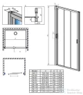 Radaway Evo DW 105 tolóajtó 335105-01-01