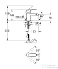 Grohe Eurostyle cosmopolitan bidécsaptelep 33566002
