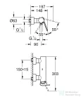 Grohe PLUS egykaros zuhany csaptelep,Brushed Hard Graphite 33577AL3