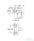 Grohe EUROSTYLE COSMOPOLITAN egykaros zuhanycsaptelep, króm 33590002