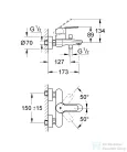 Grohe EUROSTYLE COSMOPOLITAN kádcsaptelep, króm 33591002