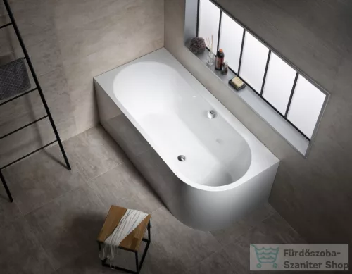 Sapho POLYSAN ASTRA L MONOLITH asszimetrikus kád, 160x75x60cm (33611M)