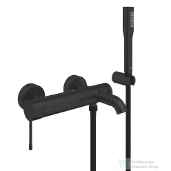   Grohe ESSENCE NEW kádtöltő csaptelep zuhanyszettel, matt fekete 336282431