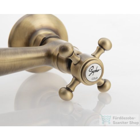 Sapho REITANO ANTEA fali mosdócsaptelep, bronz (3366)