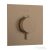 Hansgrohe ECOSTAT Comfort E falsík alatti kád/zuhany csaptelep, szálcsiszolt bronz 33710140