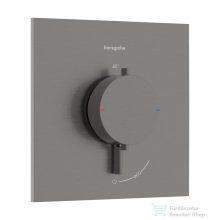   Hansgrohe ECOSTAT Comfort E falsík alatti kád/zuhany csaptelep, szálcsiszolt fekete króm 33710340