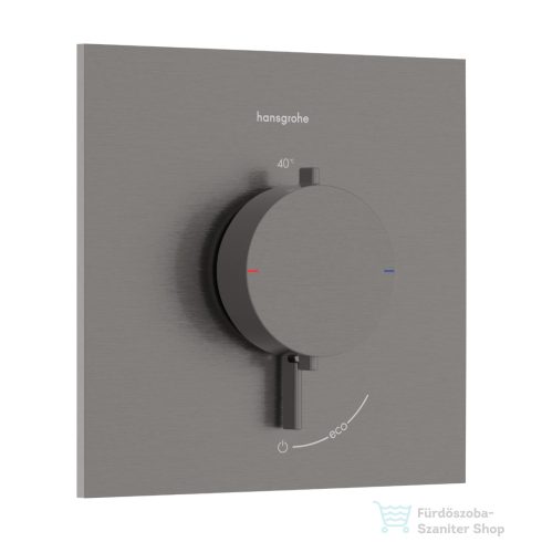 Hansgrohe ECOSTAT Comfort E falsík alatti kád/zuhany csaptelep, szálcsiszolt fekete króm 33710340
