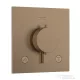 Hansgrohe ECOSTAT Comfort E falsík alatti kád/zuhany csaptelep, szálcsiszolt bronz 33711140