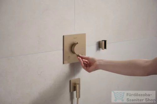 Hansgrohe ECOSTAT Comfort E falsík alatti kád/zuhany csaptelep, szálcsiszolt bronz 33711140