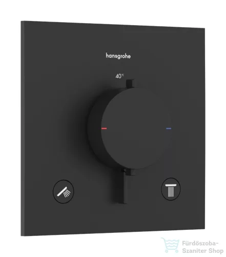 Hansgrohe ECOSTAT Comfort E falsík alatti kád/zuhany csaptelep, matt fekete 33711670