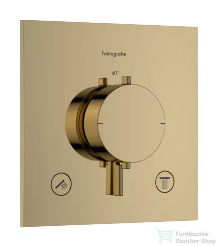 Hansgrohe ECOSTAT Comfort E falsík alatti kád/zuhany csaptelep, polírozott arany hatású 33711990