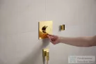 Hansgrohe ECOSTAT Comfort E falsík alatti kád/zuhany csaptelep, polírozott arany hatású 33711990